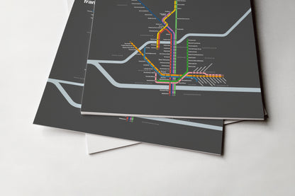 Frankfurt U-bahn / Dark Mode System Map