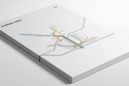 Frankfurt U-bahn / Light Mode System Map