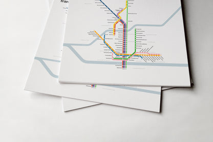 Frankfurt U-bahn / Light Mode System Map