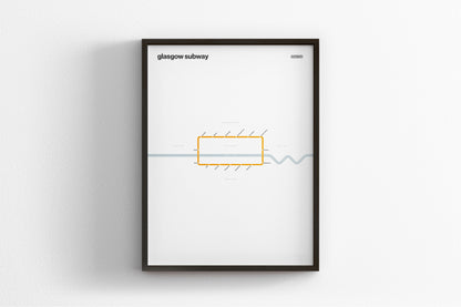 Glasgow Subway / Light Mode System Map