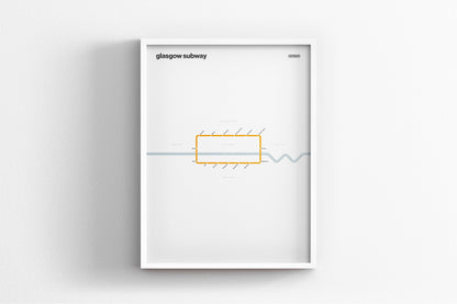 Glasgow Subway / Light Mode System Map
