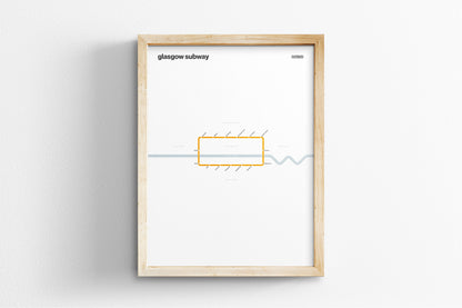 Glasgow Subway / Light Mode System Map