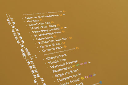 Bakerloo Line Map / London Underground
