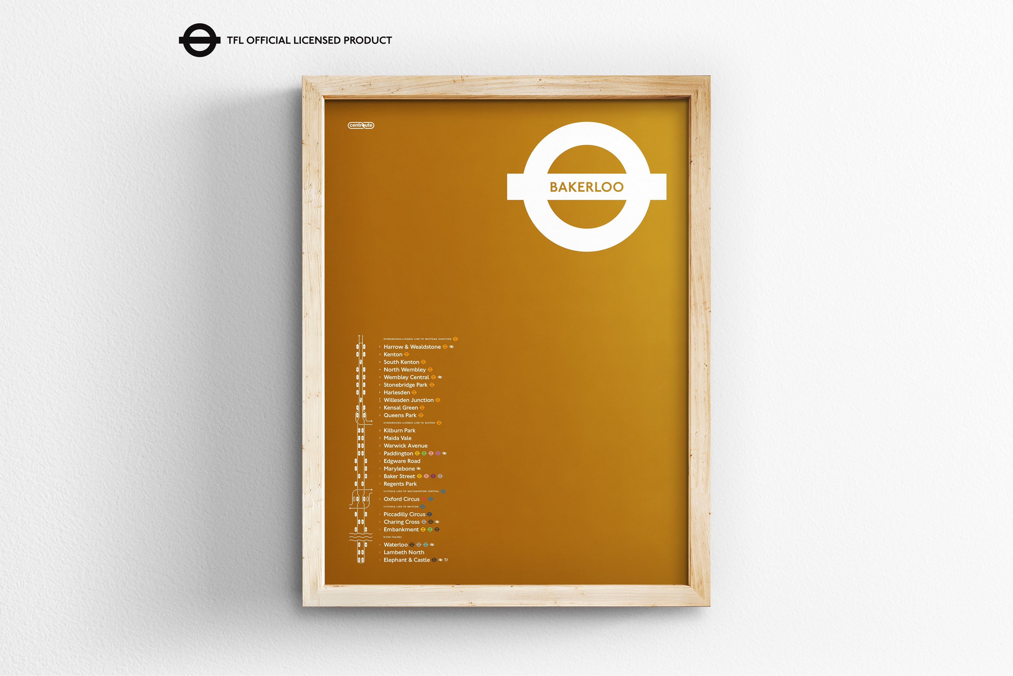 Bakerloo Line Map / London Underground