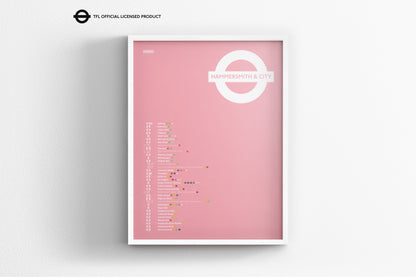 Hammersmith & City Line Map / London Underground