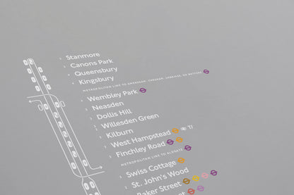 Jubilee Line Map / London Underground