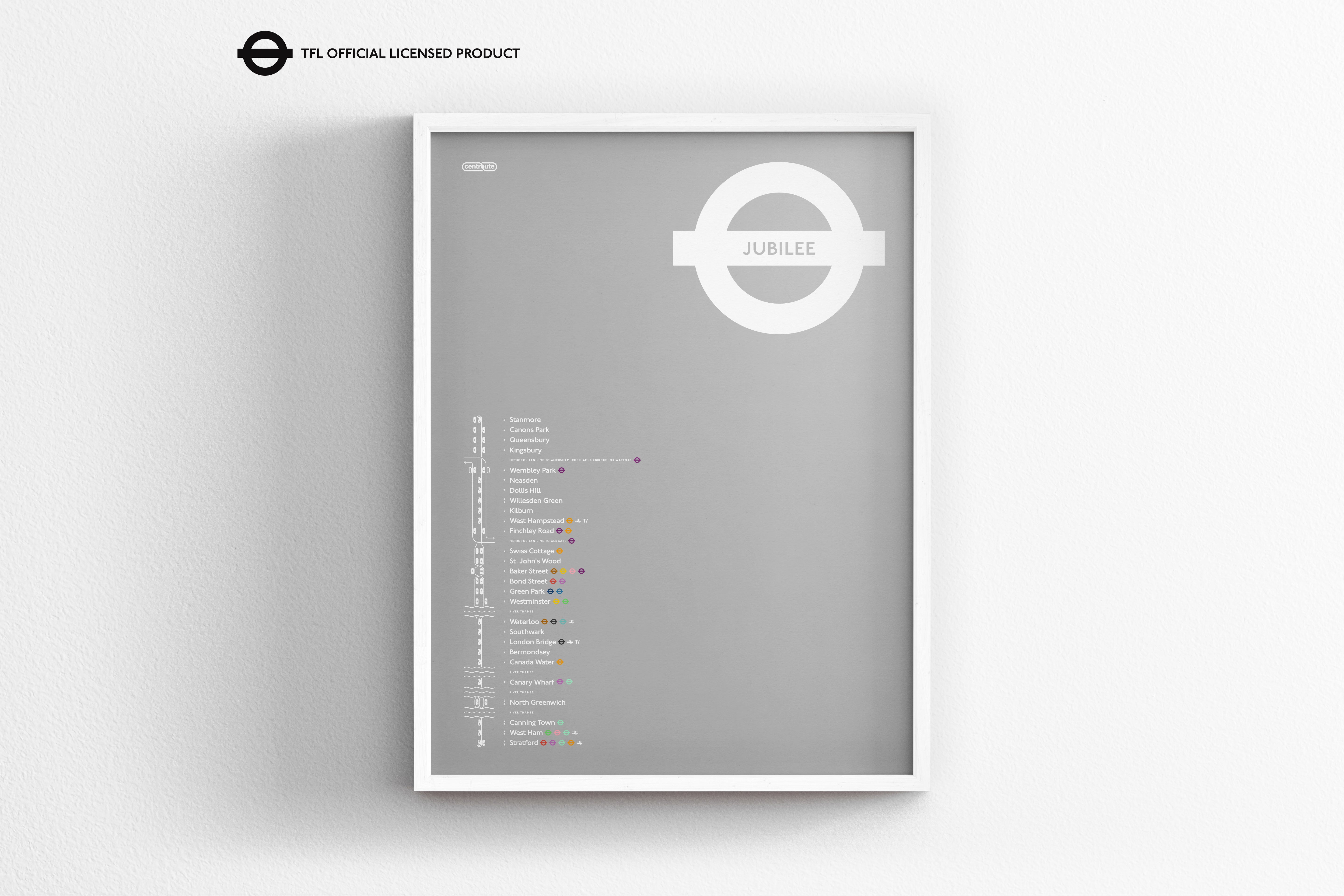 Jubilee Line Map / London Underground