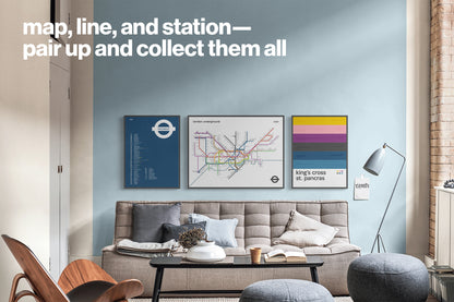 London Underground Tube Map / Light Mode System Map / Horizontal