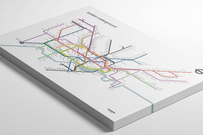 London Underground Tube Map / Light Mode System Map / Horizontal