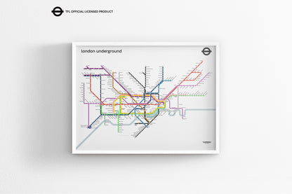 London Underground Tube Map / Light Mode System Map / Horizontal