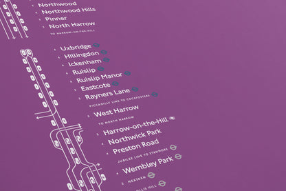 Metropolitan Line Map / London Underground