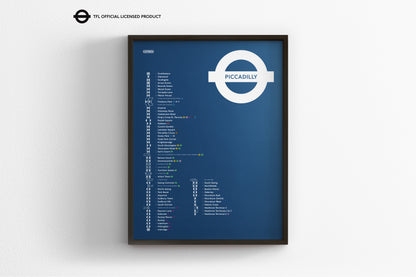 Piccadilly Line Map / London Underground