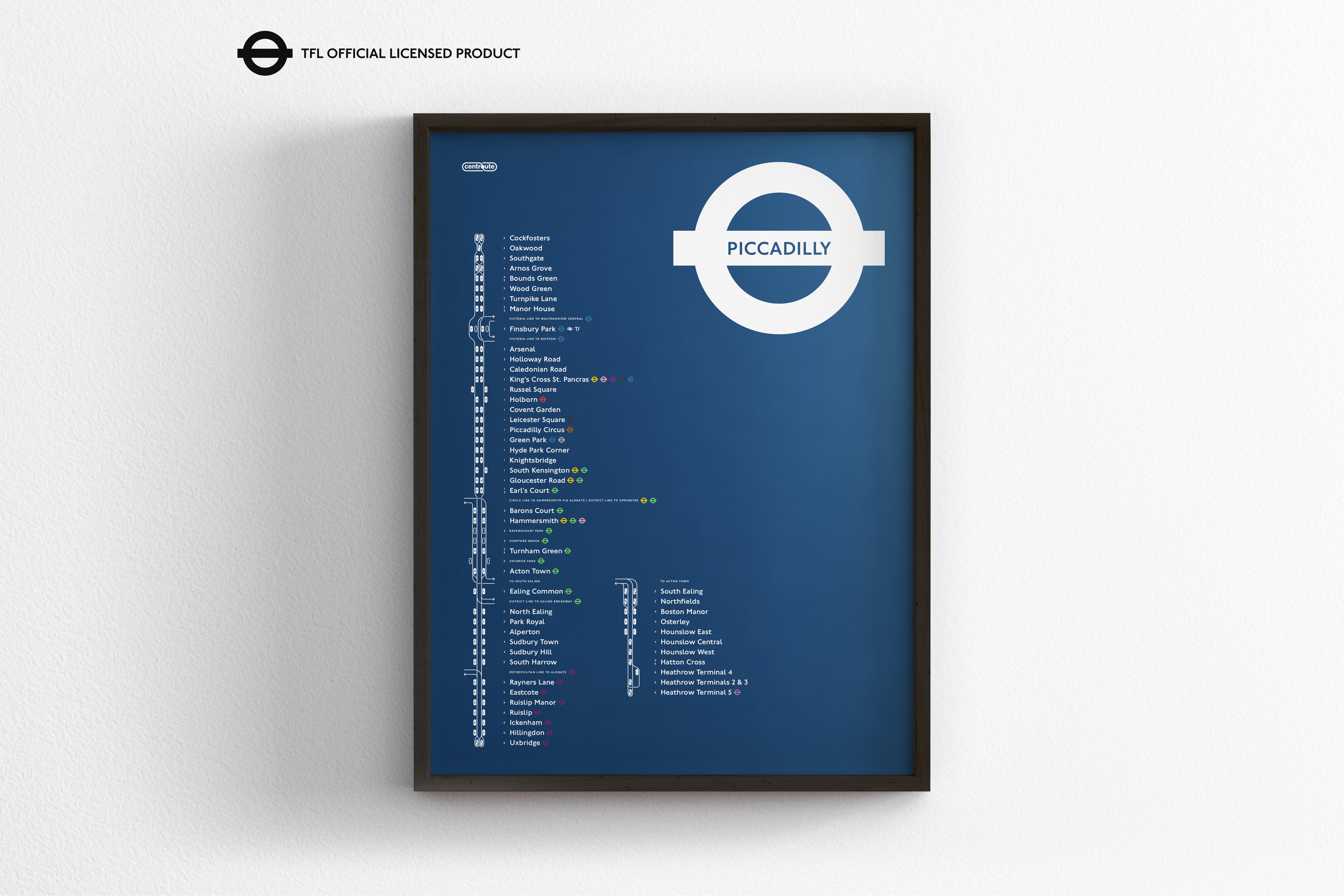 Piccadilly Line Map / London Underground