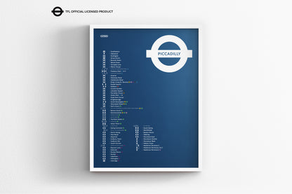 Piccadilly Line Map / London Underground