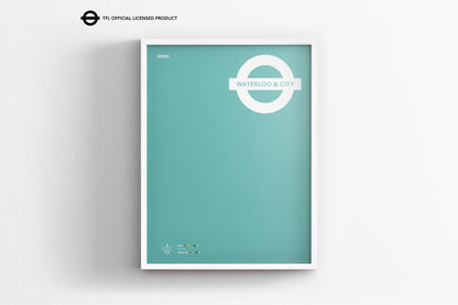Waterloo & City Line Tube Map / London Underground