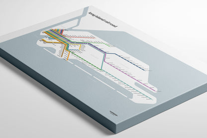 LIRR Long Island Rail Road / Light Mode System Map