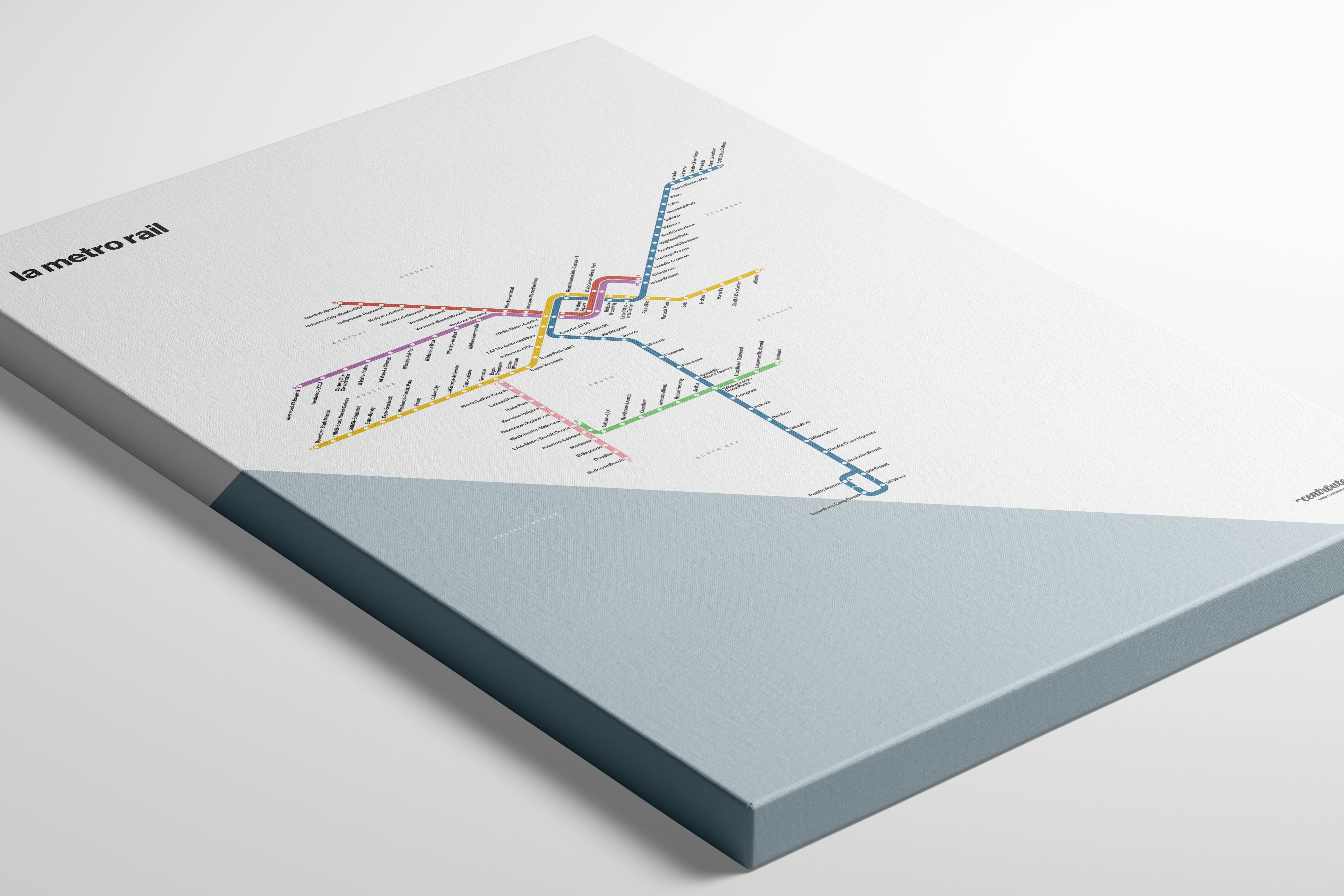 LA Metro Rail / Light Mode System Map