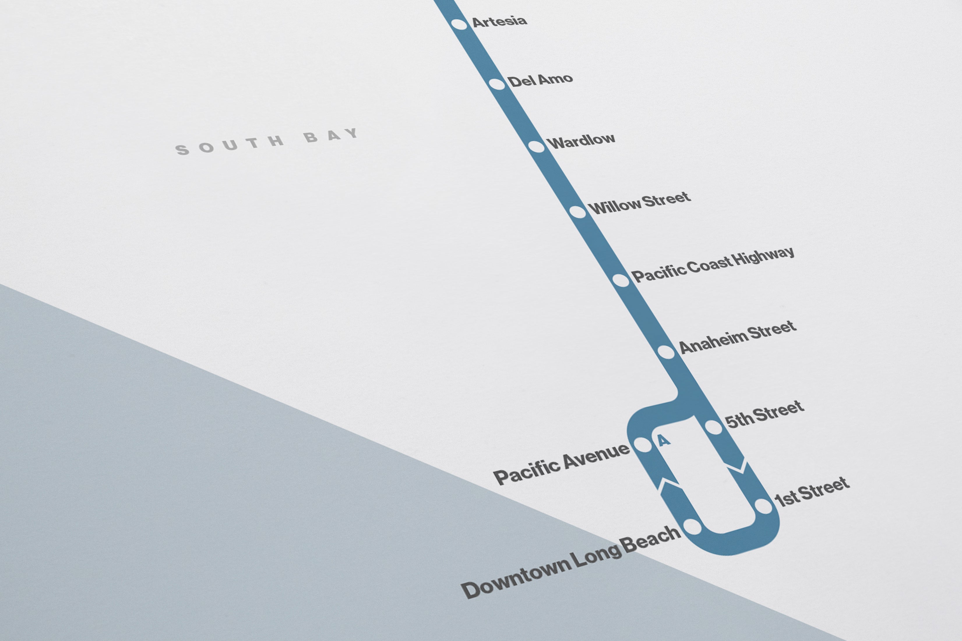 LA Metro Rail / Light Mode System Map