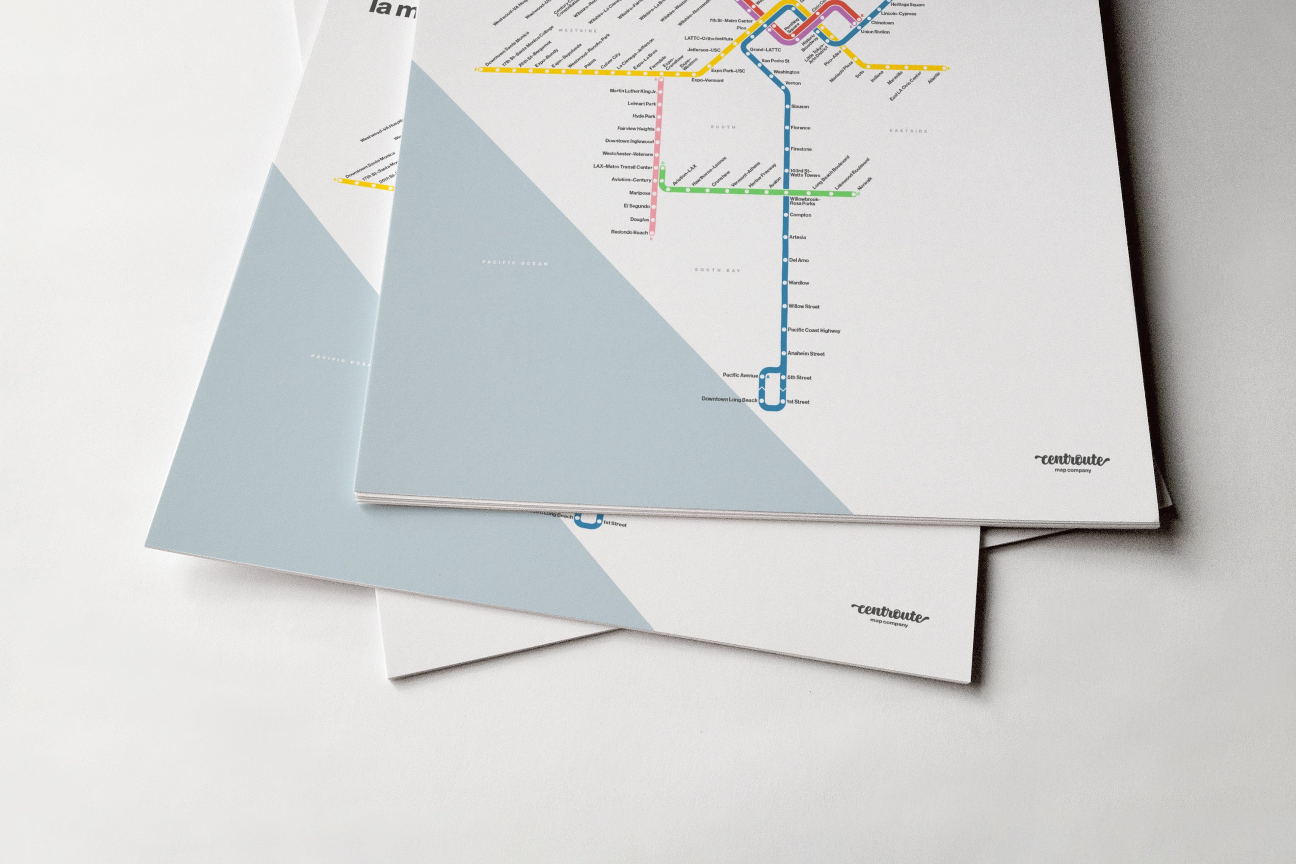 LA Metro Rail / Light Mode System Map