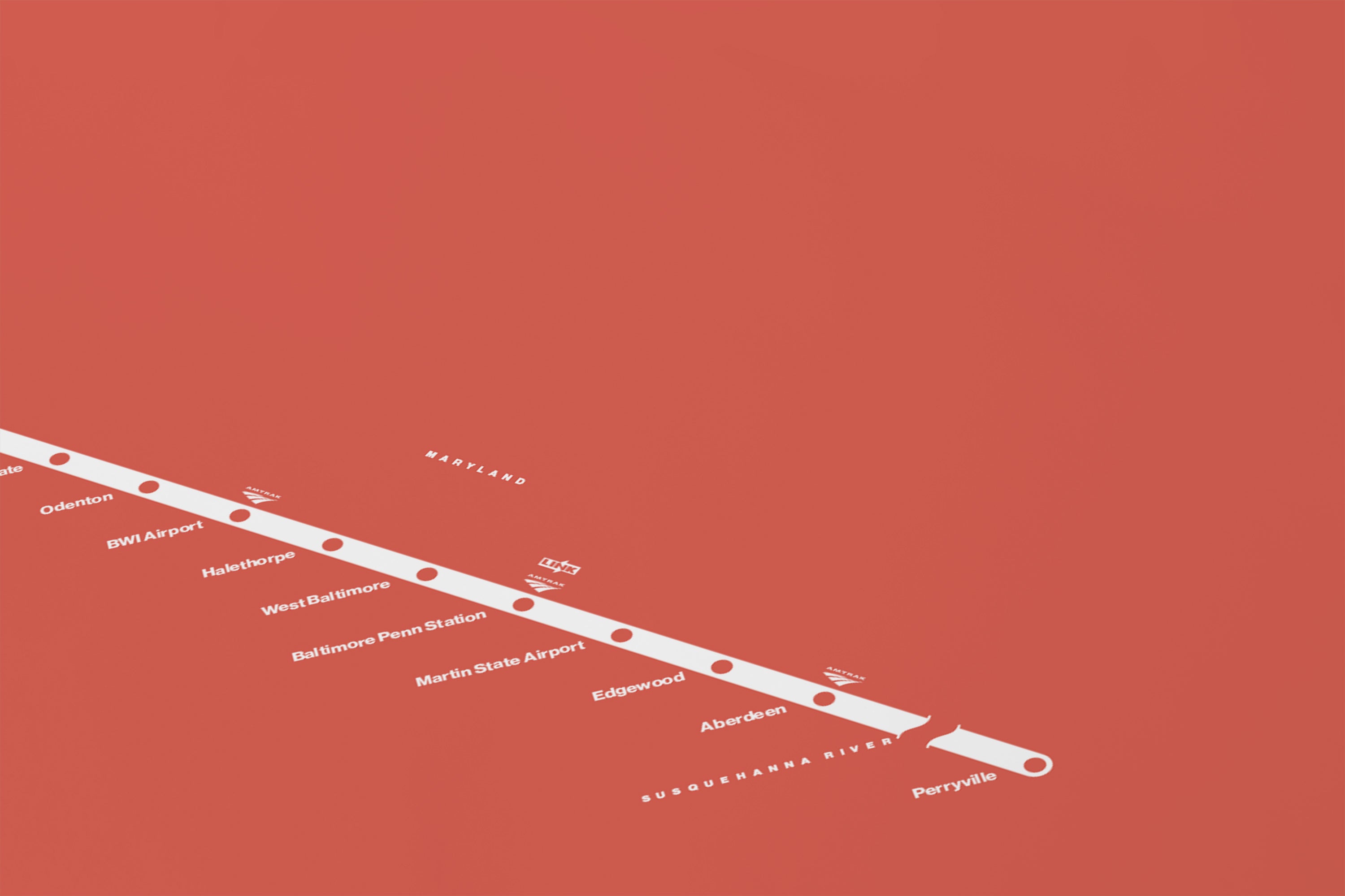 Penn Line Map / MARC