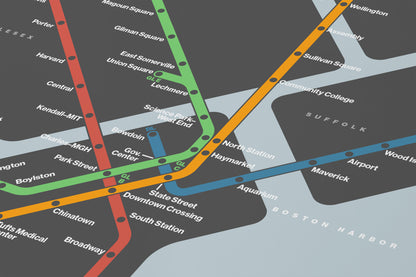 Boston T / Dark Mode System Map