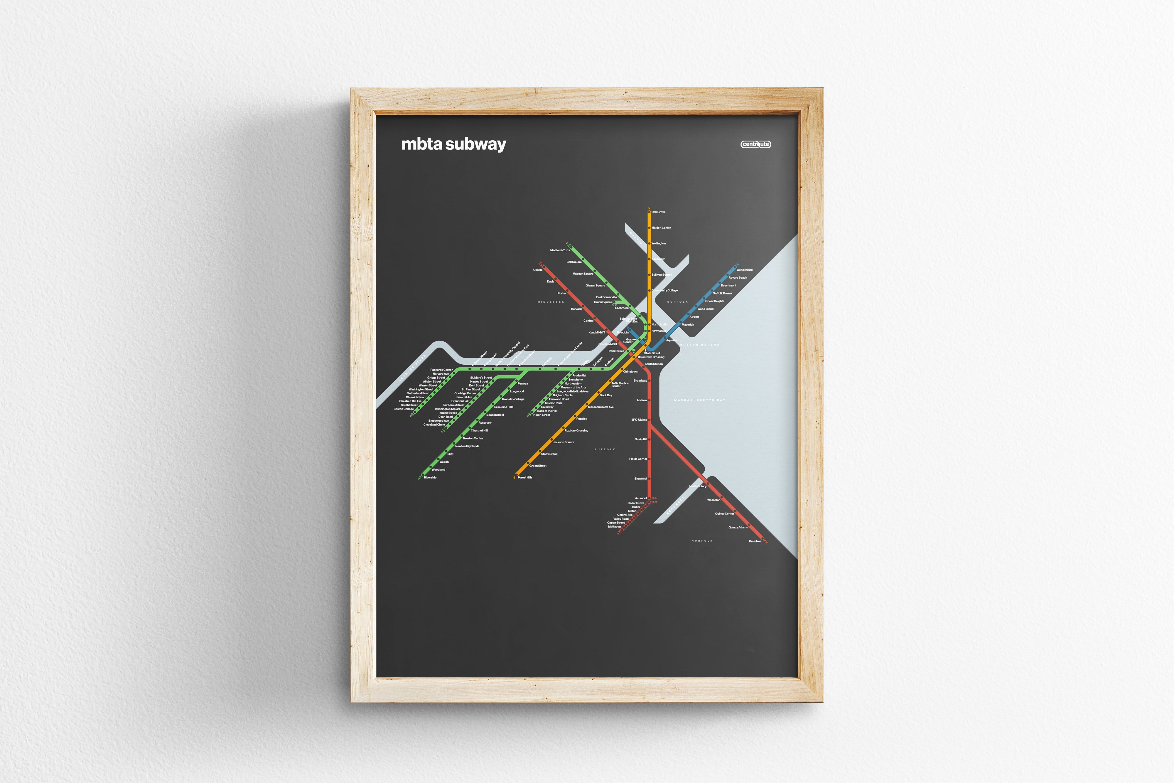 Boston T / Dark Mode System Map