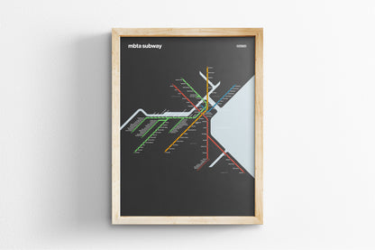Boston T / Dark Mode System Map