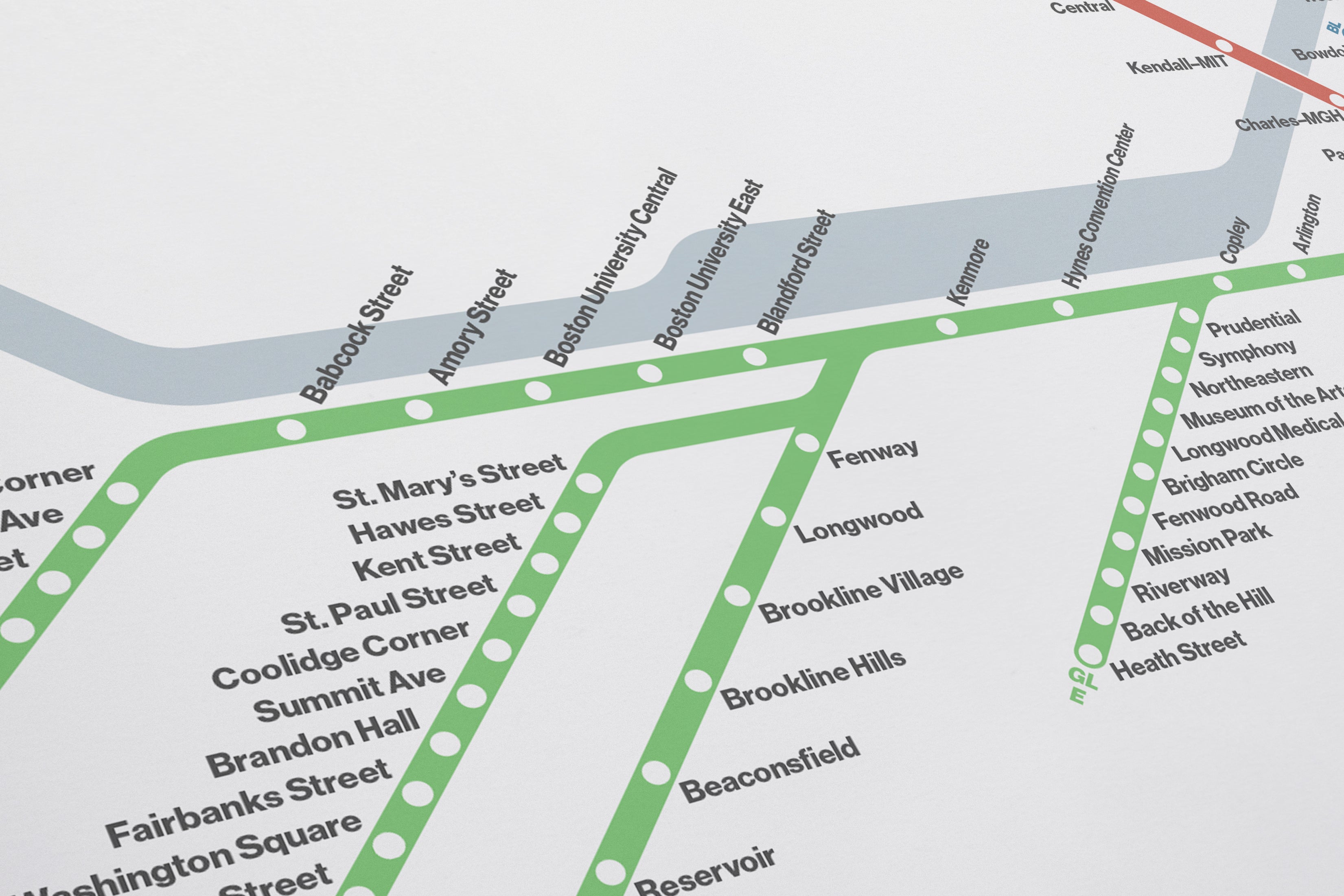 Boston T / Light Mode System Map