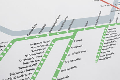 Boston T / Light Mode System Map