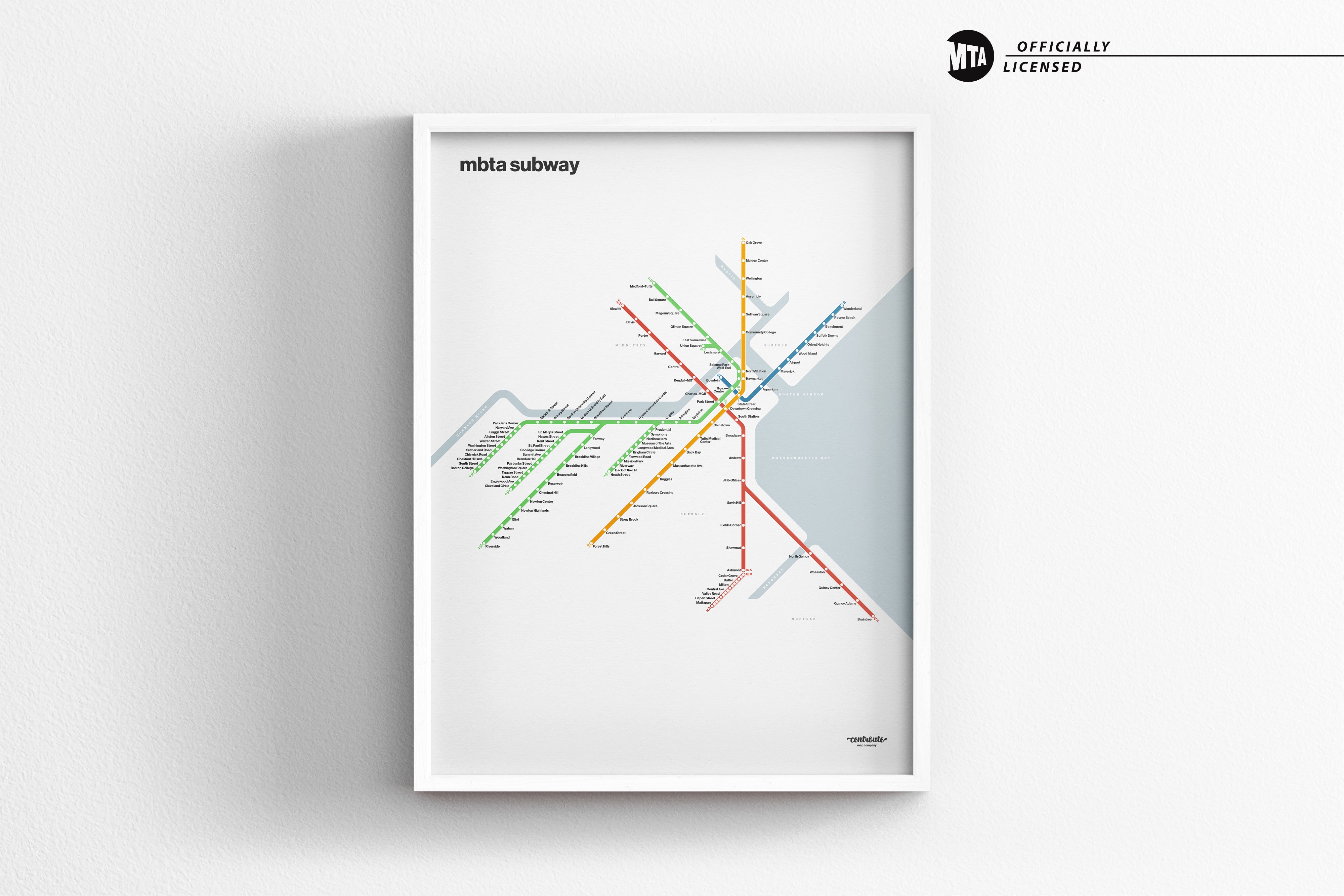 Boston T / Light Mode System Map