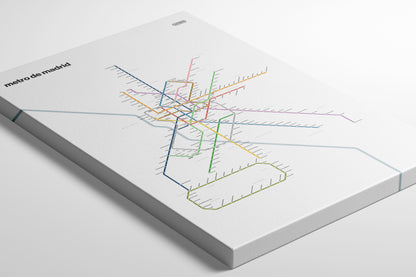 Madrid Metro / Light Mode System Map