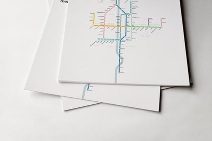 Medellín Metro / Light Mode System Map