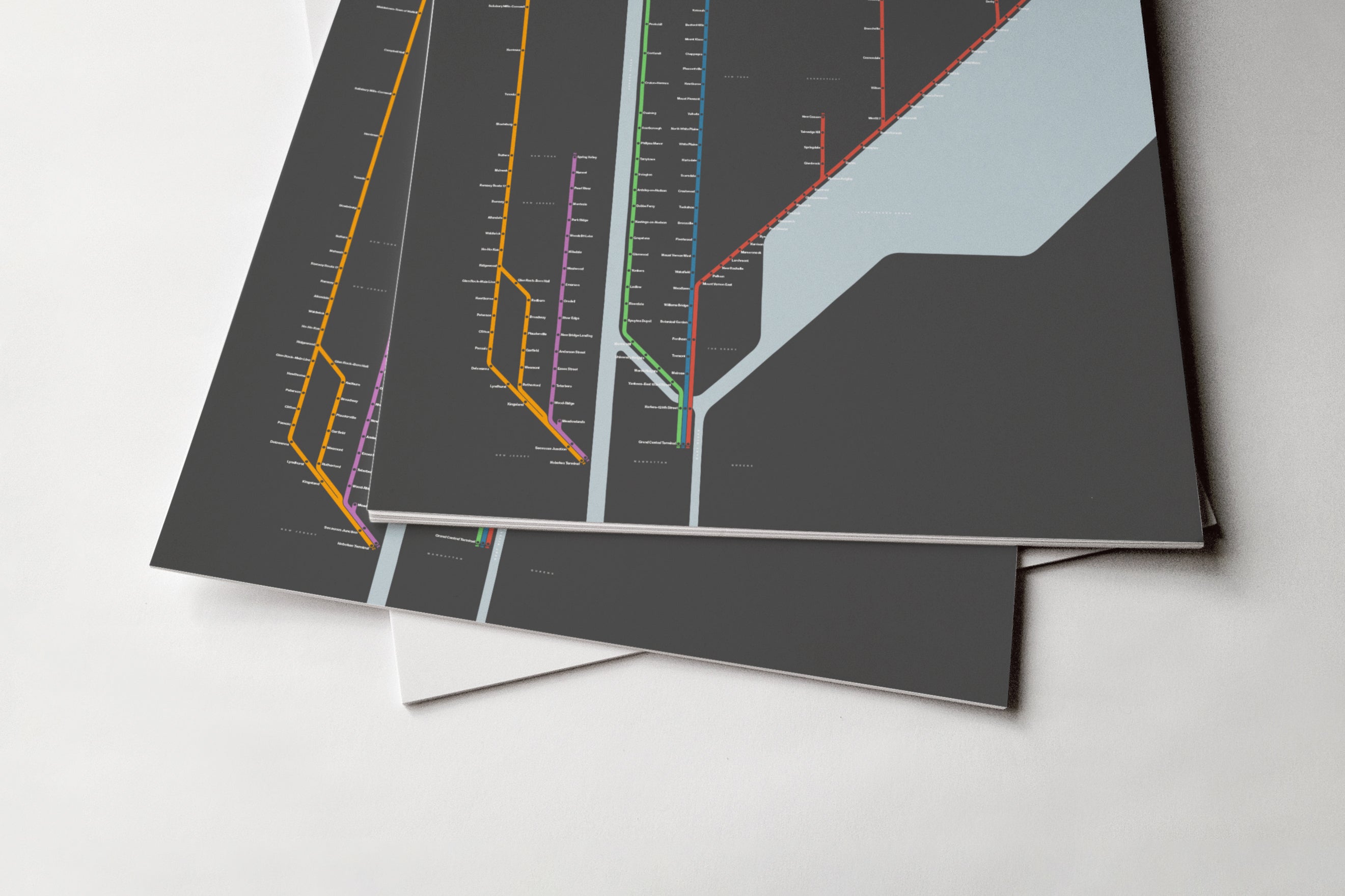 Metro North / Dark Mode System Map