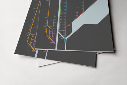 Metro North / Dark Mode System Map