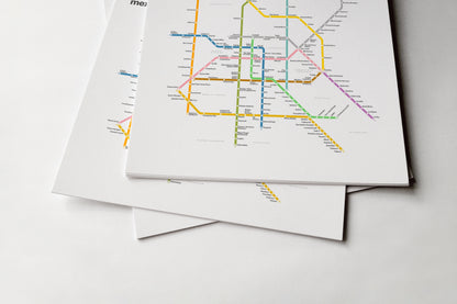 Mexico City Metro / Light Mode System Map