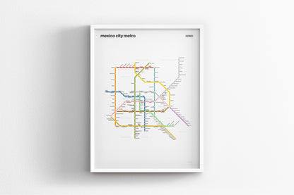 Mexico City Metro / Light Mode System Map