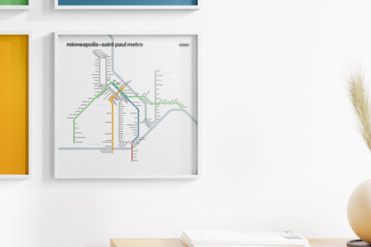 Minneapolis–St. Paul Metro / Light Mode System Map