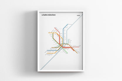 Munich U-Bahn / Light Mode System Map