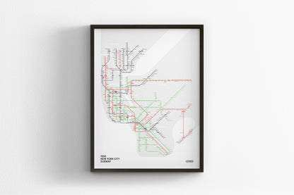 1958 NYC Subway / System Map
