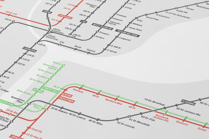 1958 NYC Subway / System Map