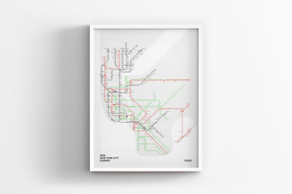 1958 NYC Subway / System Map