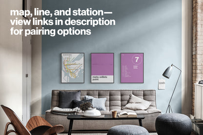 7 Train Map – One Color / NYC Subway