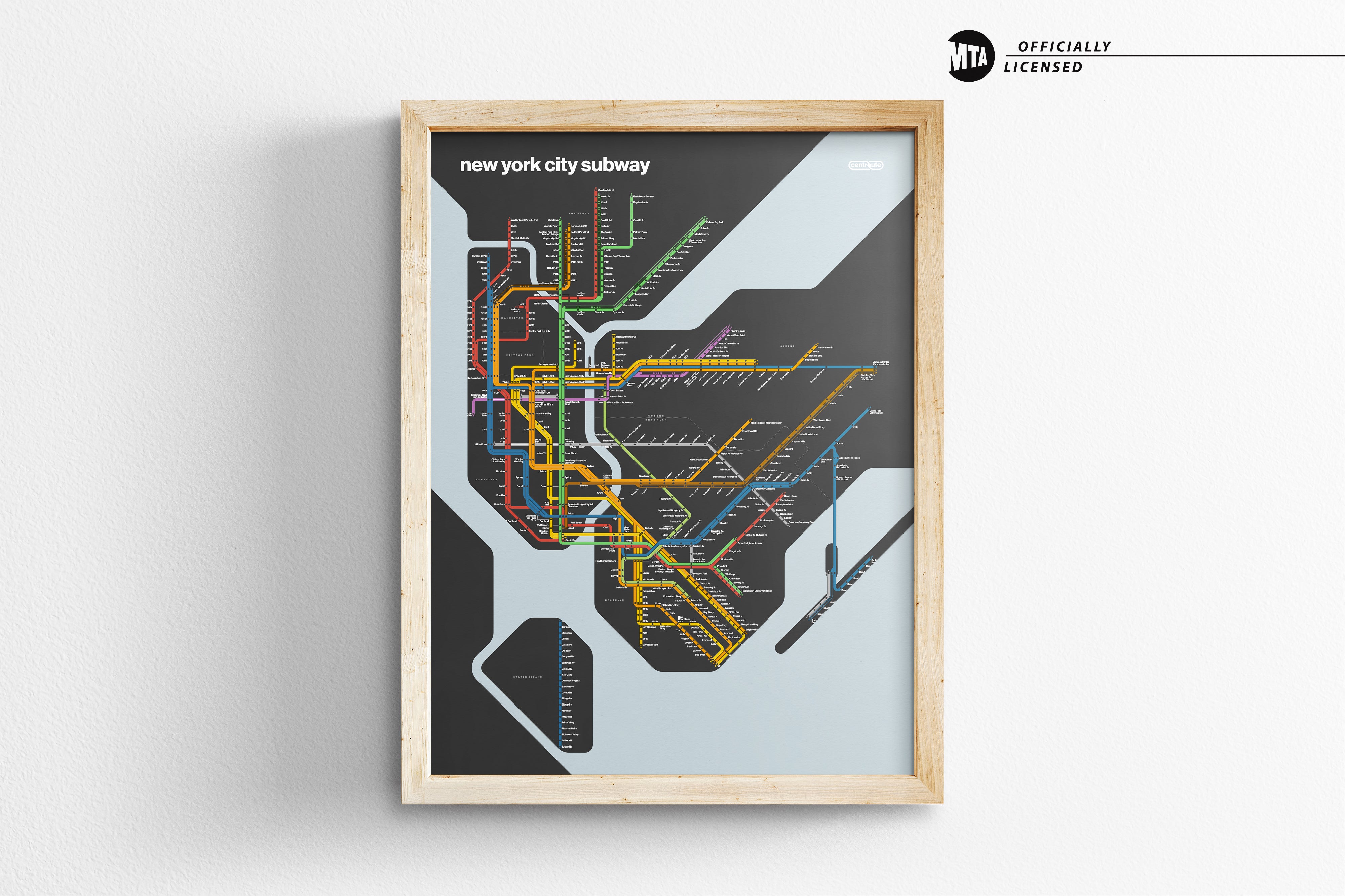NYC Subway / Dark Mode System Map