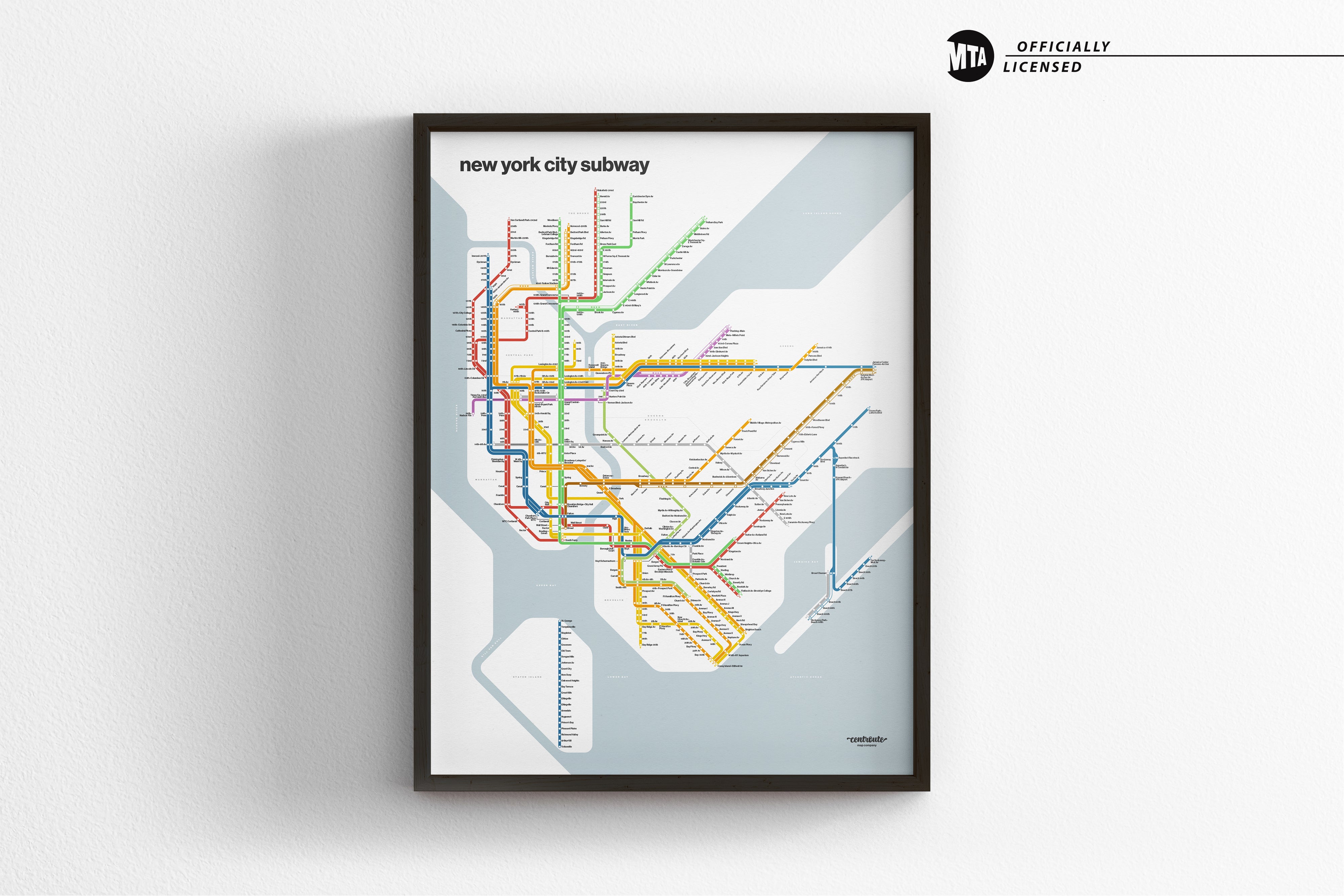 NYC Subway / Light Mode System Map