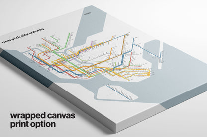 NYC Subway / Light Mode System Map