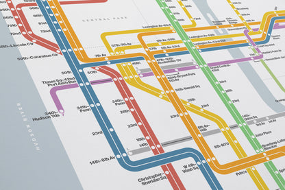 NYC Subway / Light Mode System Map
