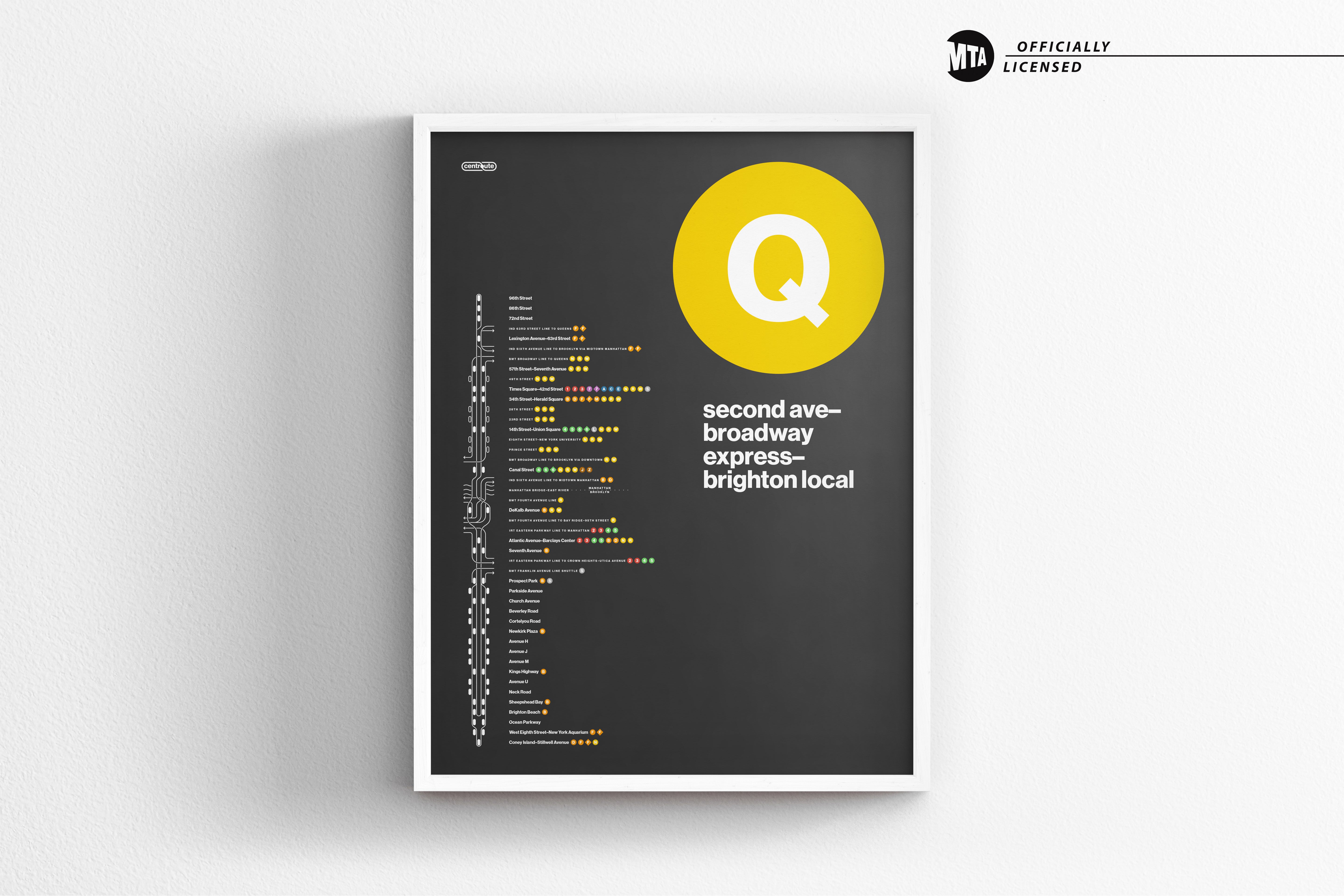 Q Train Map / NYC Subway