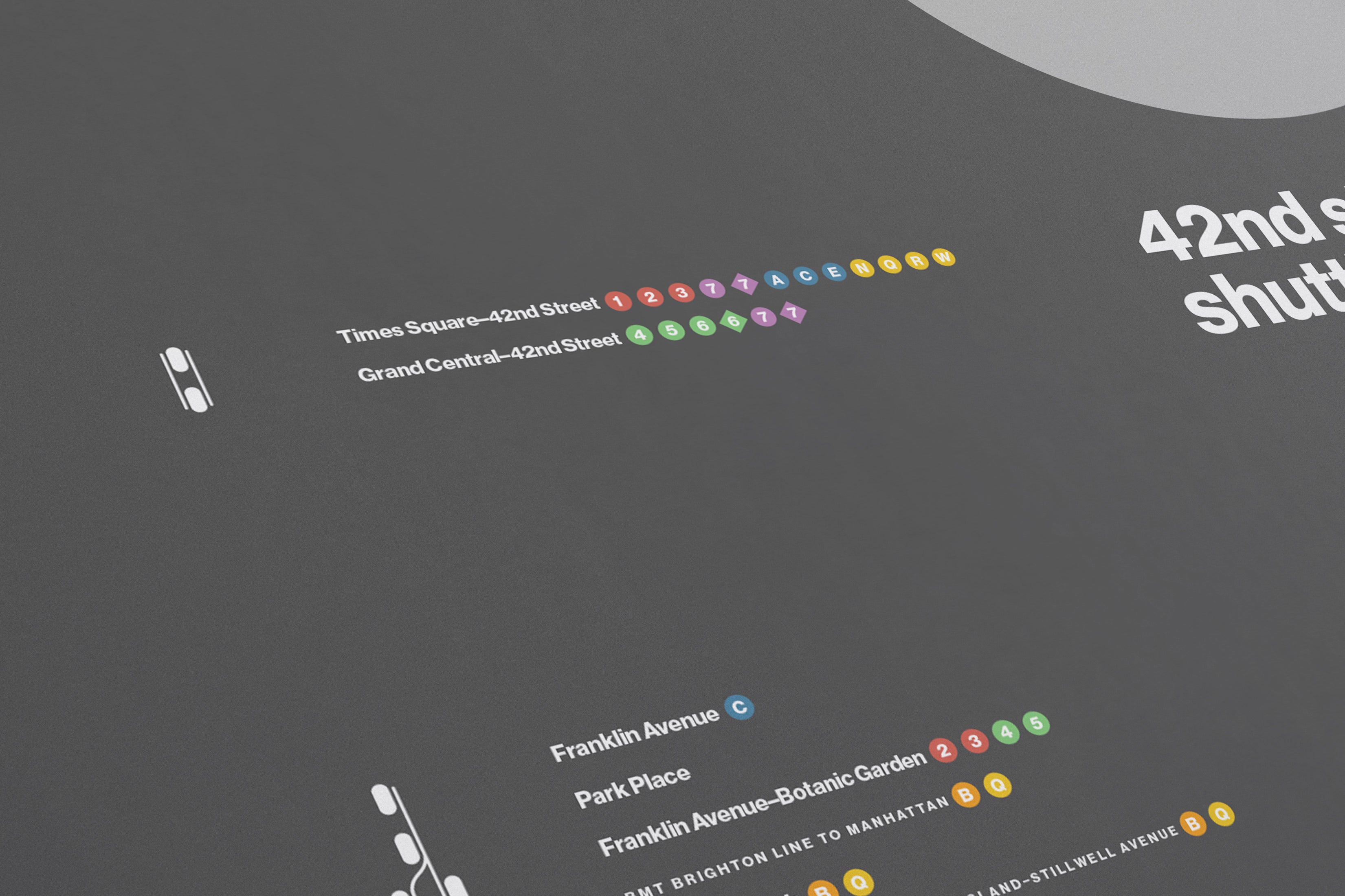 S Train Shuttle Map / NYC Subway