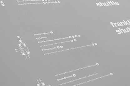 S Train Shuttle Map One Color / NYC Subway