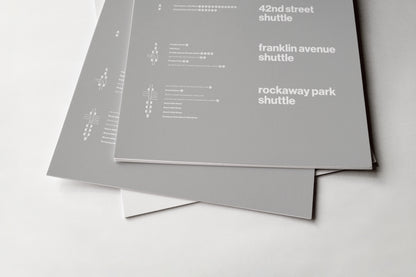 S Train Shuttle Map One Color / NYC Subway